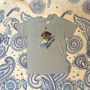 VINTAGE Brewski Revelstoke Skiing Graphic Tee - Size S